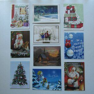 Happy Holidays Merry Christmas Assorted Greeting Cards With Envelopes Set 28